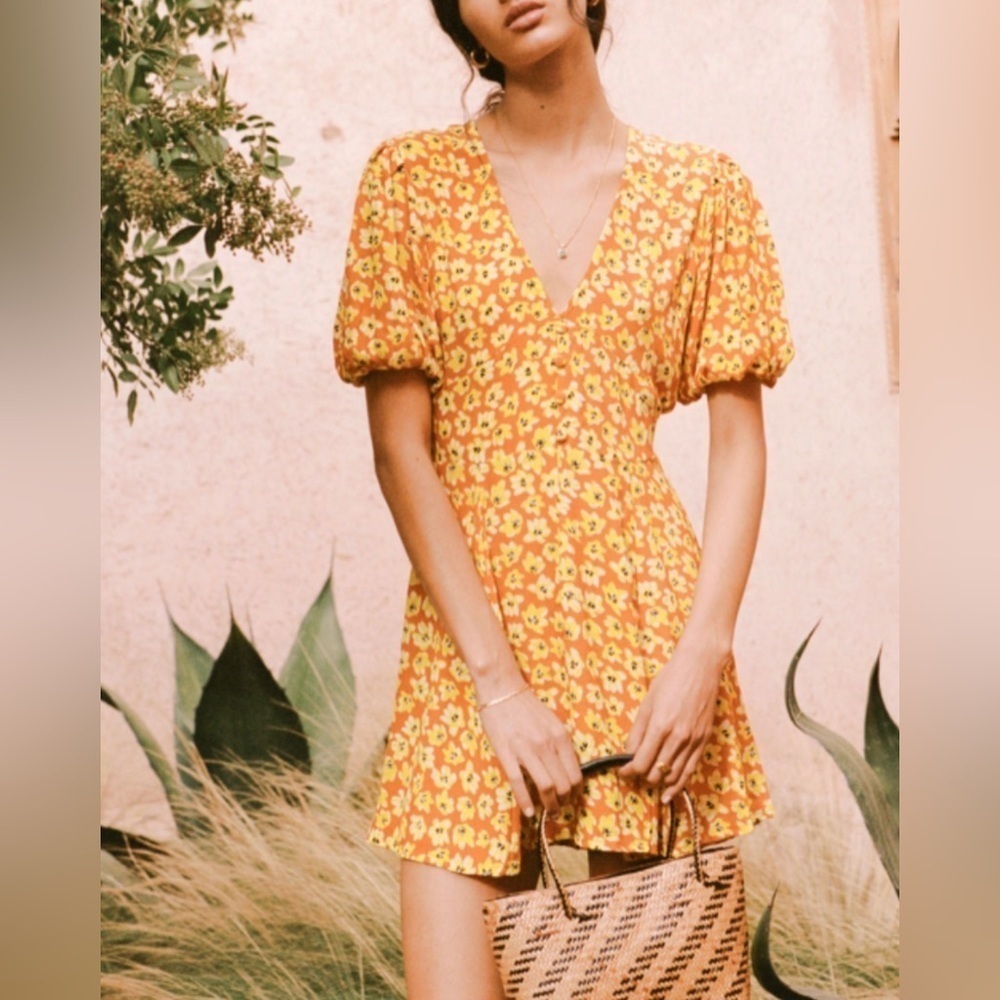 Faithfull The Brand Ilia Floral Mini Dress